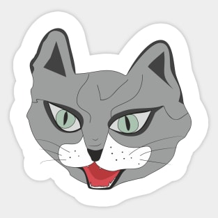 Cat muzzle artwork Sticker